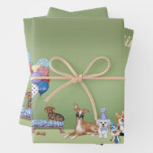 Dog Theme Party Happy Birthday Inpakpapier Vel (In situ)