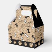 Dog Theme Paw Print Bedankdoosjes (Achterkant)