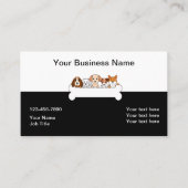 Dog Theme Visitekaartjes Sjabloon (Voorkant)