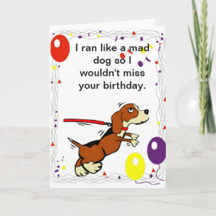 Dog Themed Birthday Card Kaart