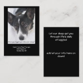 Dog Therapie Visitekaartje II (Voorkant / Achterkant)