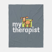 Dog Therapist Fleece Blanket Deken (Voorkant)