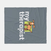 Dog Therapist Fleece Blanket Deken (Voorkant (Horizontaal))