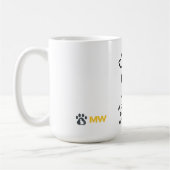Dog Therapy Mug – Minimalist Pet Line Art Coffrt P Koffiemok (Links)