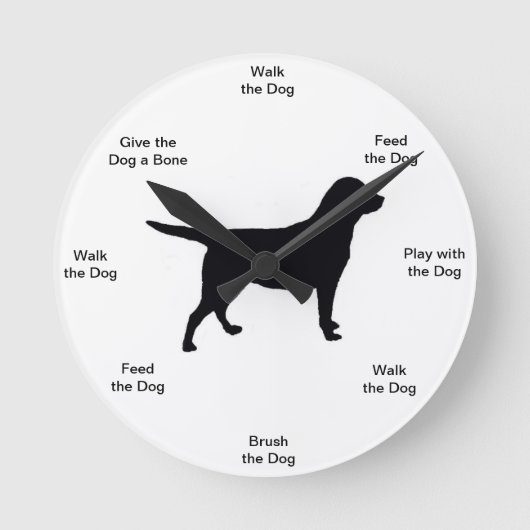 Dog Time Wall klok (Voorkant)