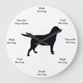 Dog Time Wall klok