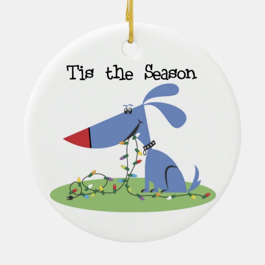 Dog Tis the Season Ornament (Achterkant)