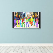 Dog Town Chicago Canvas Afdruk (Insitu (Houten vloer))