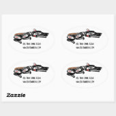 Dog Town Tribal Ovale Sticker (Vel)