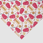 Dog Toys met pindaknoter - Witboek Tissuepapier (Detail)