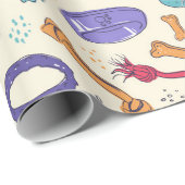 Dog Toys Pattern Pet behandelt Pettern Holiday Cadeaupapier (Rol Hoek)