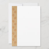 Dog traceert op gesneden afgewerkt papier kaart (Voorkant)