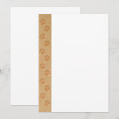 Dog traceert op gesneden afgewerkt papier kaart (Voorkant / Achterkant)