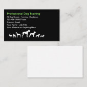 Dog Trainer And Obedience Theme Business Cards Visitekaartje (Voorkant / Achterkant)