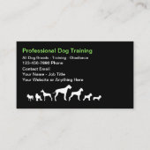 Dog Trainer And Obedience Theme Business Cards Visitekaartje (Voorkant)