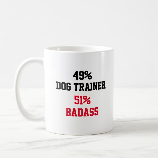 Dog Trainer Badass Koffiemok (Links)