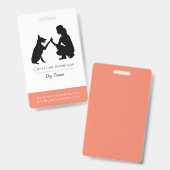 Dog trainer badge (Front & Back)