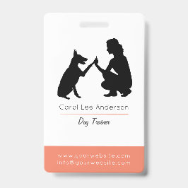 Dog trainer badge