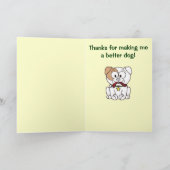 Dog Trainer Bedankt voor je  kaart (Binnen)