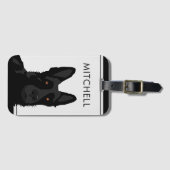 Dog Trainer Black German Shepherd Bagagelabel (Voorkant (horizontaal))