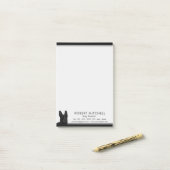 Dog Trainer Black German Shepherd Post-it® notes (Op bureau)