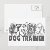 Dog Trainer Briefkaart (Voorkant / Achterkant)