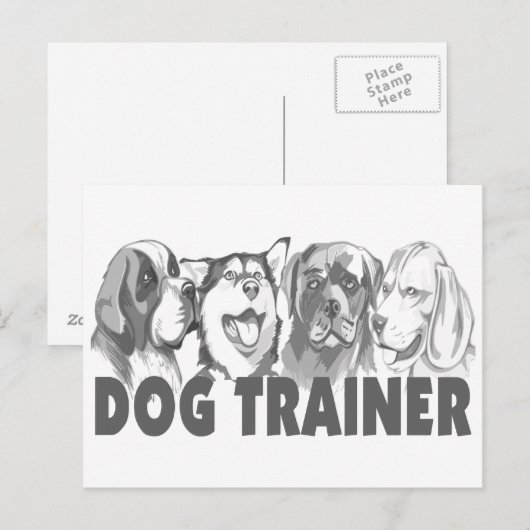 Dog Trainer Briefkaart (Voorkant / Achterkant)