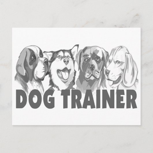 Dog Trainer Briefkaart (Voorkant)