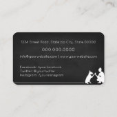 Dog trainer Business car voor haar Visitekaartje (Achterkant)
