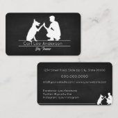 Dog trainer Business car voor hem Visitekaartje (Voorkant / Achterkant)