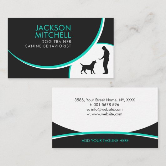 Dog Trainer - Canine Behaviorist Visitekaartje (Voorkant / Achterkant)