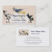 Dog Trainer, Clown, Dance Teacher Appointcard Afsprakenkaartje (Voorkant / Achterkant)