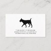 Dog Trainer | Dierlijke diensten | Dog Sitter Visitekaartje (Achterkant)