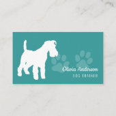 Dog Trainer | Dog Training School Aqua Visitekaartje (Achterkant)