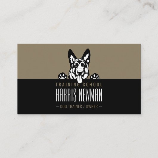 Dog Trainer | Dog Training School Visitekaartje (Voorkant)
