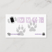 Dog Trainer | Dog Training School Visitekaartje (Achterkant)