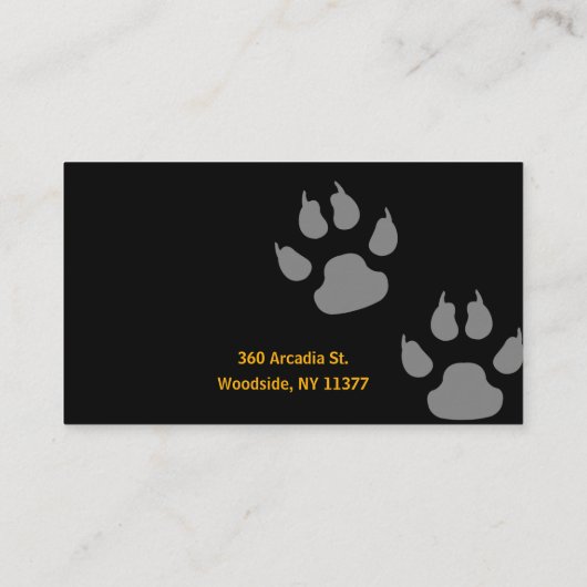 Dog Trainer | Dog Training School Visitekaartje (Achterkant)