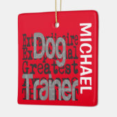 Dog Trainer Extraordinaire CUSTOM Keramisch Ornament (Links)