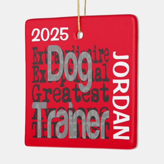 Dog Trainer Extraordinaire CUSTOM Keramisch Ornament (Links)