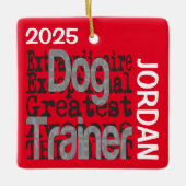 Dog Trainer Extraordinaire CUSTOM Keramisch Ornament (Voorkant)