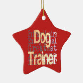 Dog Trainer Extraordinaire Keramisch Ornament (Rechts)