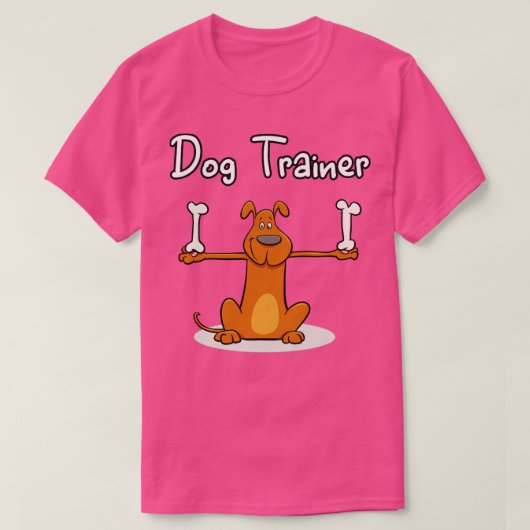 Dog Trainer Funny Career Occupation T-shirt (Design voorkant)
