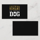 Dog Trainer Funny Dog Agility Training Visitekaartje (Voorkant / Achterkant)