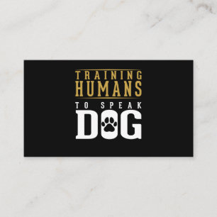 Dog Trainer Funny Dog Agility Training Visitekaartje
