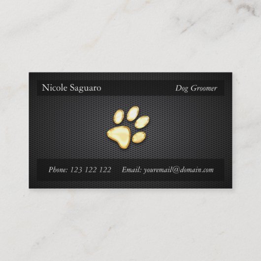 Dog Trainer Groomer Visitekaartje (Voorkant)