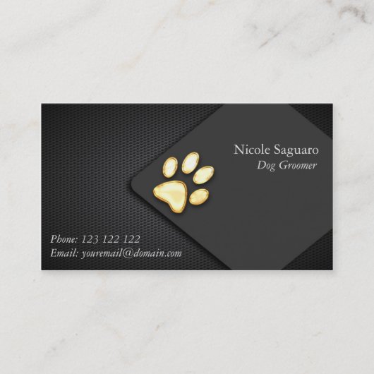 Dog Trainer Groomer Visitekaartje (Voorkant)
