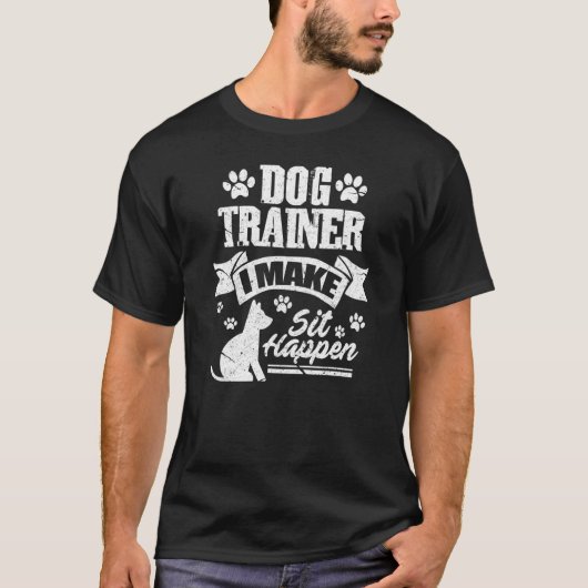 Dog Trainer I make SitSke Dog Training Honden Gr. T-shirt (Voorkant)