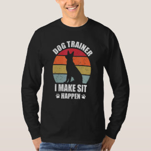 Dog Trainer Ik Laat Sit Hond Poot Opvoeding T T-shirt