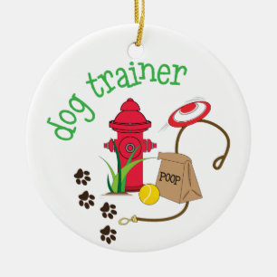 Dog Trainer Keramisch Ornament