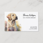 Dog Trainer Labrador Retriever Breeder Puppy Visitekaartje (Voorkant)